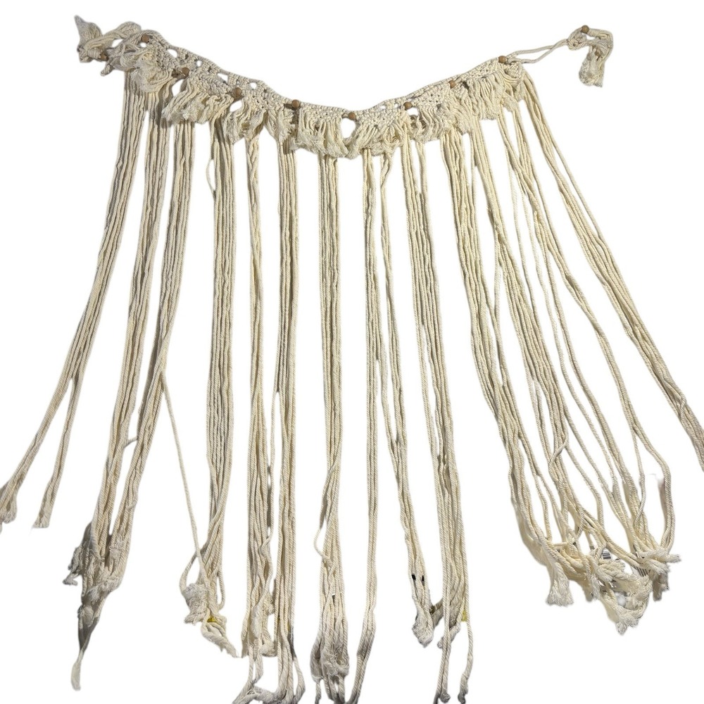 Macrame Wall Hanging Hand Woven Tapestry Boho Chic‎ Art Home Decor ~36"x40"